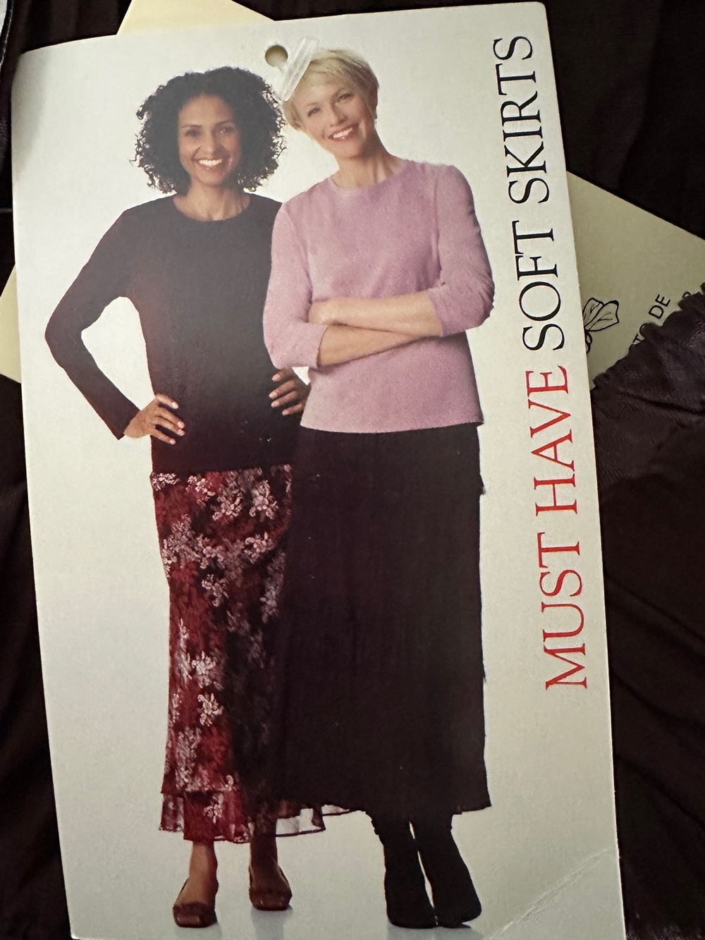 White Stag Maxi Skirt with Lace Detail- size 12-14- Deep Brown Tiered NEW - Picture 4 of 7